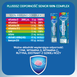 Plusssz Senior Odporność 100% Complex 20 tabletek musujących