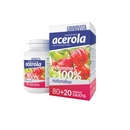 Acerola Grinovita 100 tabletek