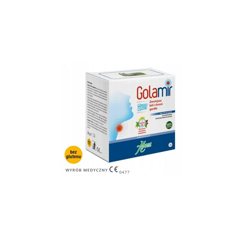 Golamir 2ACT Ból gardła 20 tabletek
