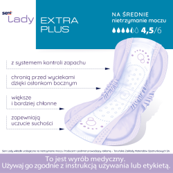 Seni Lady Extra Plus Wkładki urologiczne 15 sztuk