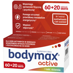 Bodymax Active na sprawność fizyczną 60 + 20 tabletek