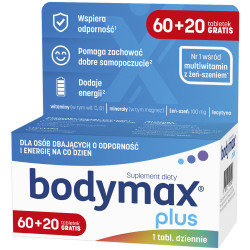 Bodymax Plus przywraca energię 60 + 20 tabletek