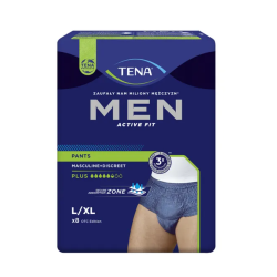 TENA Men Pants Plus OTC Edition Blue bielizna chłonna rozmiar L/XL 8 sztuk