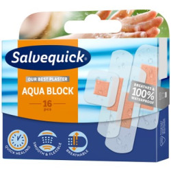 Plastry Salvequick Aqua Block 16 sztuk