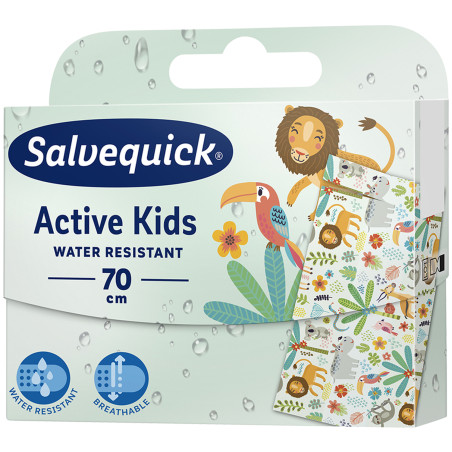 Plastry Salvequick Active Kids do cięcia 70x10cm