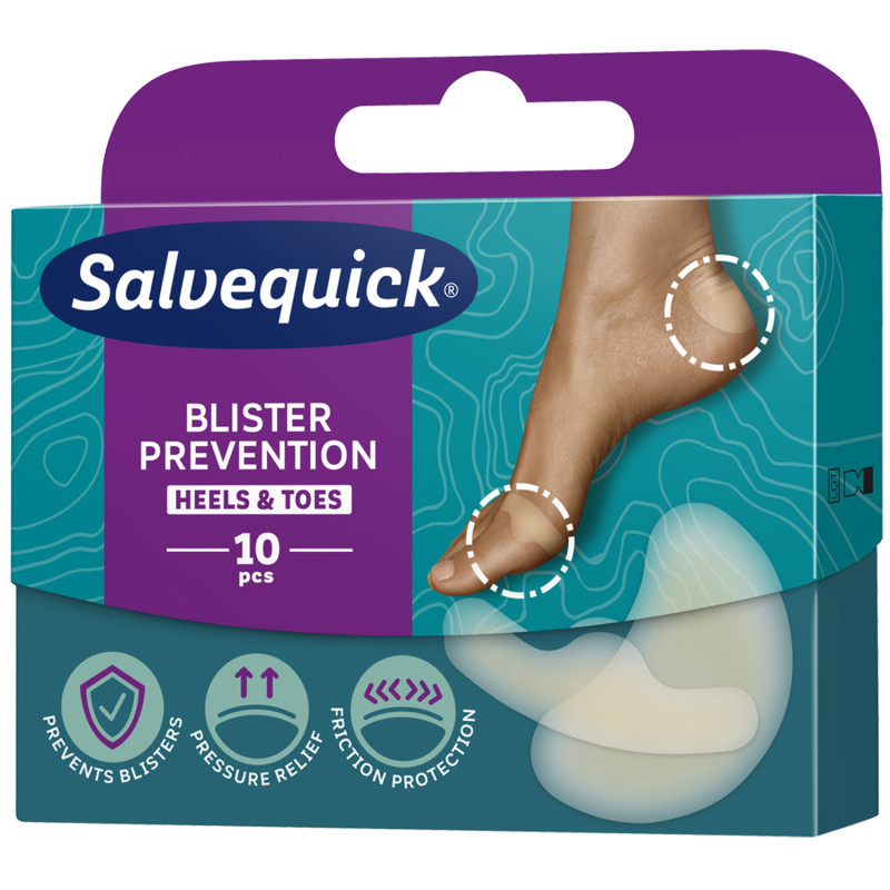 Plastry Salvequick Foot Care Mix Pęcherze i otarcia 10 sztuk