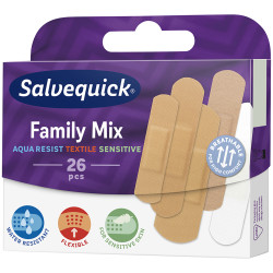 Plastry Salvequick Family Mix 26 sztuk