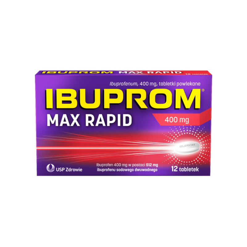 Ibuprom MAX Rapid 400mg 12 tabletek