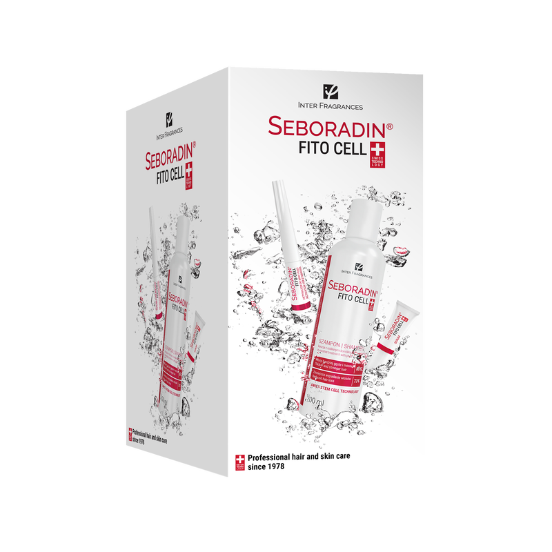 Zestaw SEBORADIN FITOCELL Serum + Aktywator do rzęs + Szampon