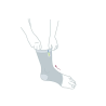 ACTIMOVE Opaska stawu skokowego przy zapaleniu stawów Arthritis Care Ankle Support rozmiar L