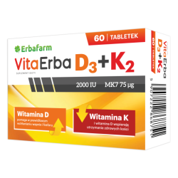 Vitaerba D3+K2 60 tabletek