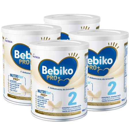 Bebiko Pro+ 2 Mleko następne dla niemowląt powyżej 6. miesiąca życia ZESTAW 4x700g