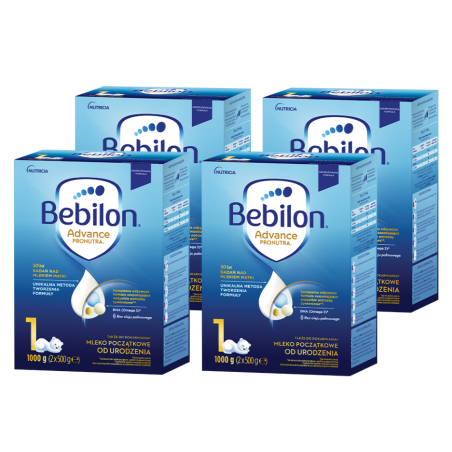 Bebilon 1 Pronutra Advance Mleko początkowe od urodzenia ZESTAW 4x1000g