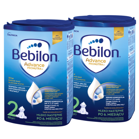 Bebilon 2 Pronutra-Advance Mleko następne po 6. miesiącu ZESTAW 2x800g