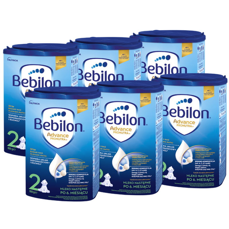 Bebilon 2 Pronutra-Advance Mleko następne po 6. miesiącu ZESTAW 6x800g