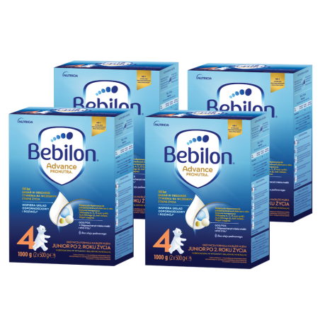 Bebilon 4 Pronutra Advance formuła na bazie mleka po 2. roku życia ZESTAW 4x1000g