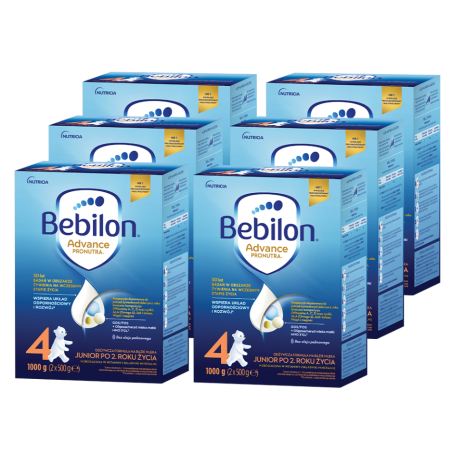 Bebilon 4 Pronutra Advance Mleko modyfikowane po 2. roku życia ZESTAW 6x1000g