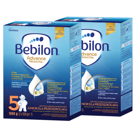 Bebilon 5 Pronutra-Advance Mleko modyfikowane dla przedszkolaka ZESTAW 2x1000g