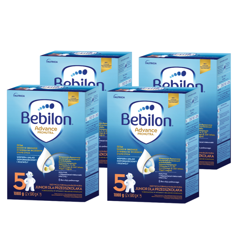 Bebilon 5 Pronutra-Advance Mleko modyfikowane dla przedszkolaka ZESTAW 4x1000g