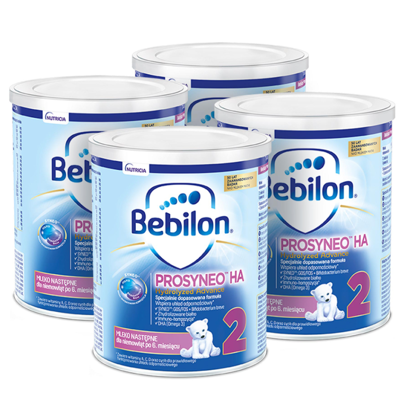 Bebilon Prosyneo HA 2 mleko modyfikowane Hydrolyzed Advance ZESTAW 4x400g