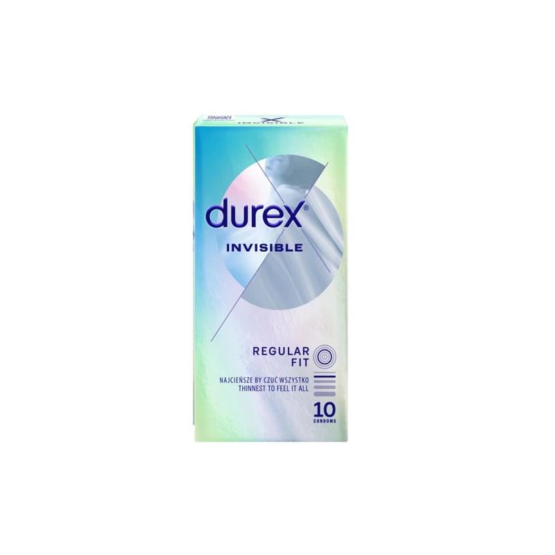 Prezerwatywy Durex Invisible dla większej bliskości 10 sztuk