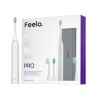 Feelo PRO White Premium Set szczoteczka soniczna z etui i 4 końcówkami