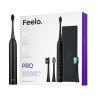 Feelo PRO Black Premium Set szczoteczka soniczna z etui i 4 końcówkami