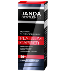 Janda Gentleman Platinum Carrier 50+ Męski krem na każdą porę dnia i nocy 50ml