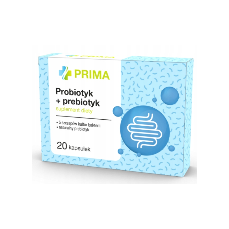 Prima Probiotyk + Prebiotyk 20 kapsułek