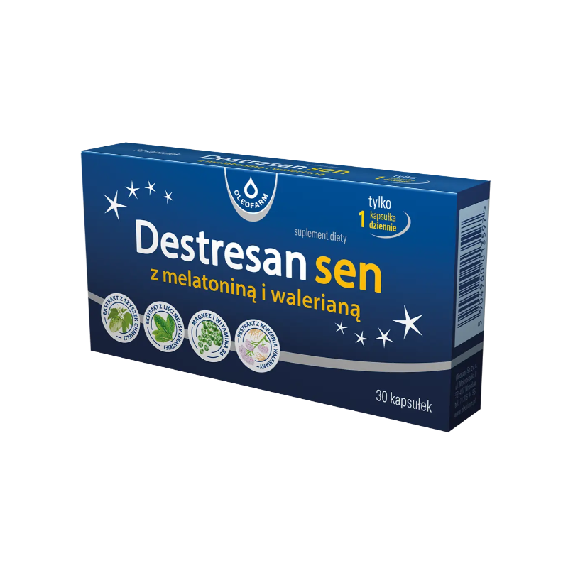 Destresan Sen z melatoniną i walerianą 30 kapsułek