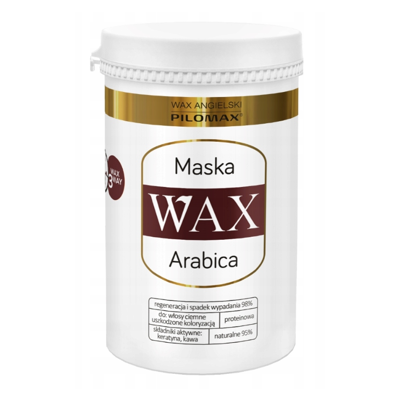 WAX Arabica Maska do włosów ciemnych i farbowanych 480g