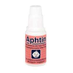 Aphtin 200 mg/g płyn do stosowania w jamie ustnej 10 g