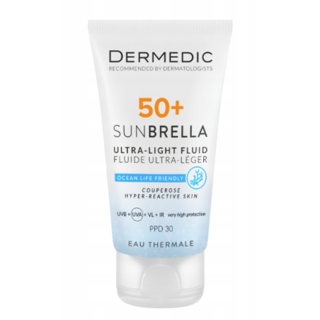 Dermedic Sunbrella Krem ochronny dla skóry naczynkowej i wrażliwej  SPF50+ 40ml