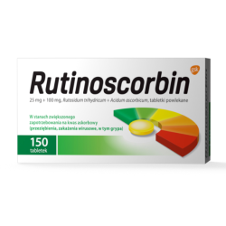Rutinoscorbin 150 tabletek GSK + Vigantoletten 1000 j.m. 25mcg  90 tabletek
