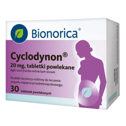 Cyclodynon 20mg Zespół napięcia przedmiesiączkowego 30 tabletek