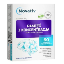Novativ Pamięć i Koncentracja 60 tabletek