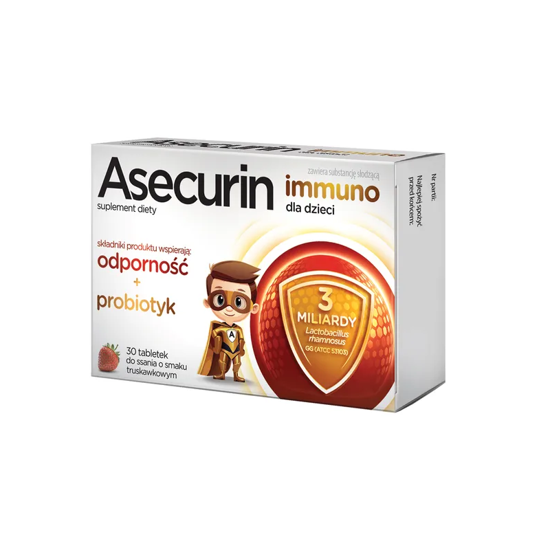 Asecurin Immuno dla dzieci 30 tabletek