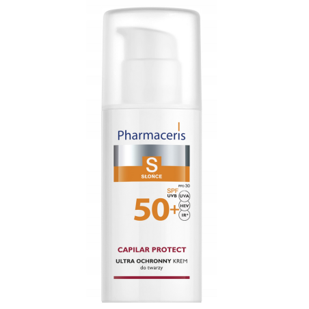 Pharmaceris S CAPILAR PROTECT Ultra ochronny krem dla skóry naczynkowej i z trądzikiem różowatym SPF 50+ 50ml