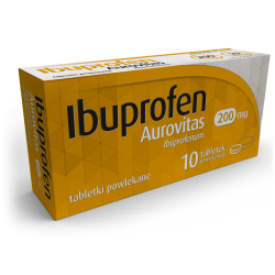 Ibuprofen Aurovitas 200mg 10 tabletek