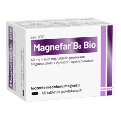 Magnefar B6 Bio 60 tabletek