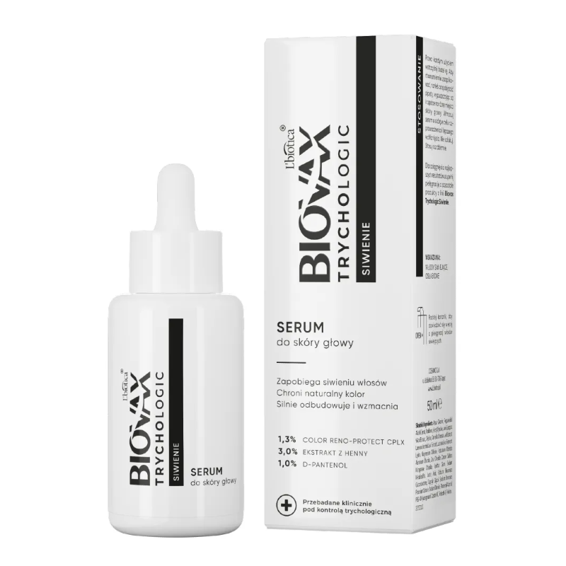 Biovax Trychologic Siwienie Serum do skóry głowy 50ml