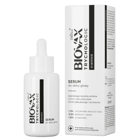 Biovax Trychologic Siwienie Serum do skóry głowy 50ml