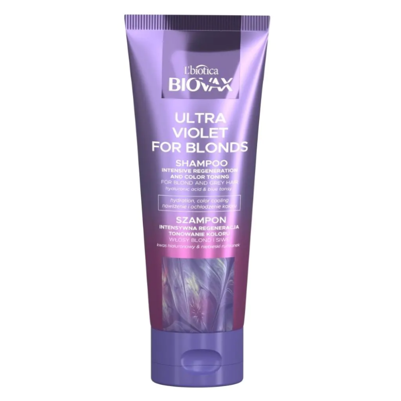 Biovax Ultra Violet Szampon do włosów blond i siwych 200ml