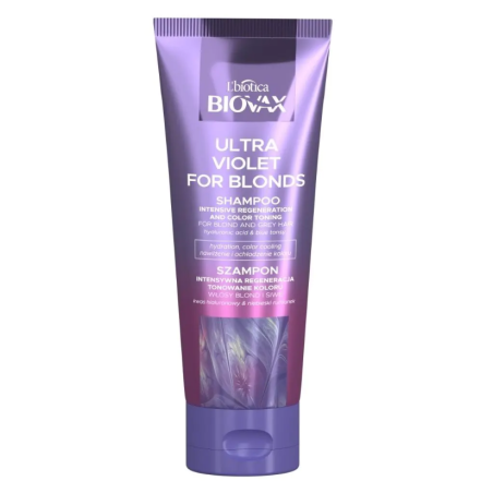 Biovax Ultra Violet Szampon do włosów blond i siwych 200ml