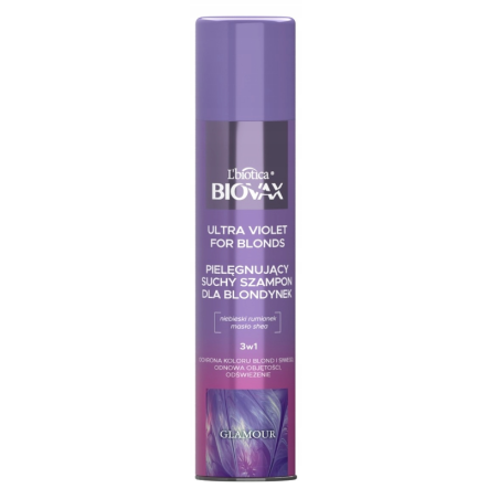 Biovax Ultra Violet Pielęgnujący Suchy Szampon Dla Blondynek 3w1 200ml