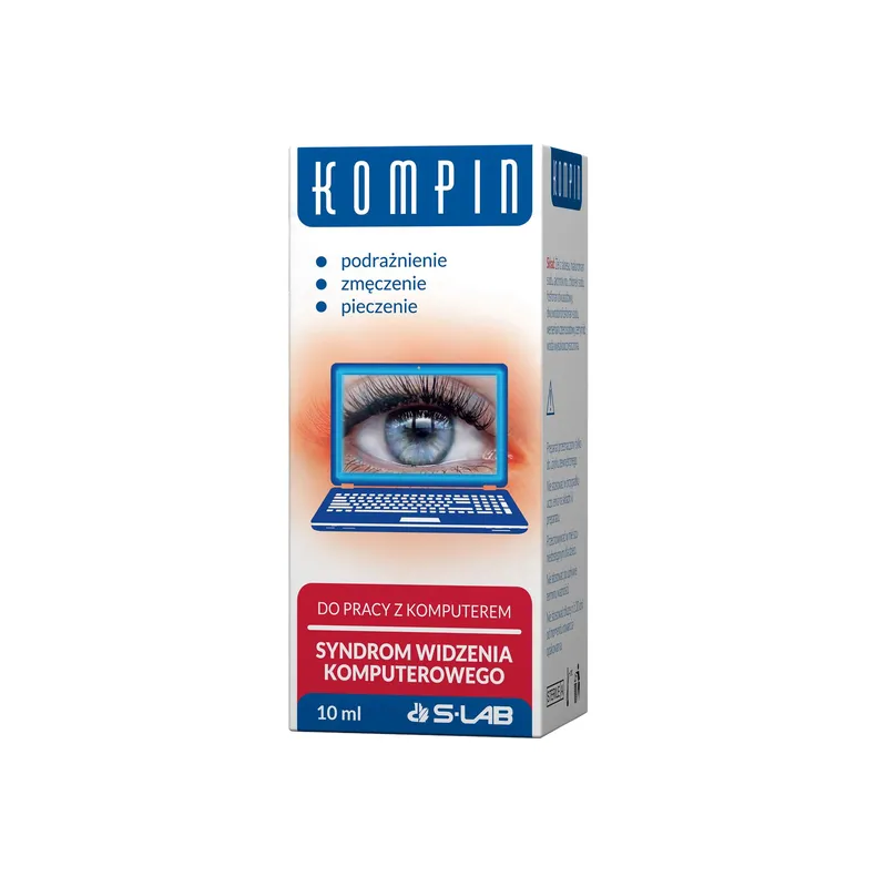 Kompin krople do oczu do pracy z komputerem 10 ml