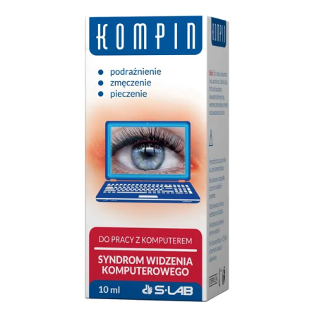 Kompin krople do oczu do pracy z komputerem 10 ml