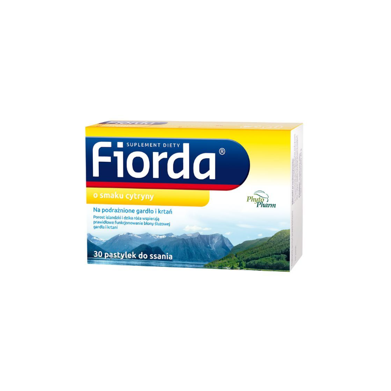 Fiorda Smak cytrynowa 30 pastylek Phytopharm