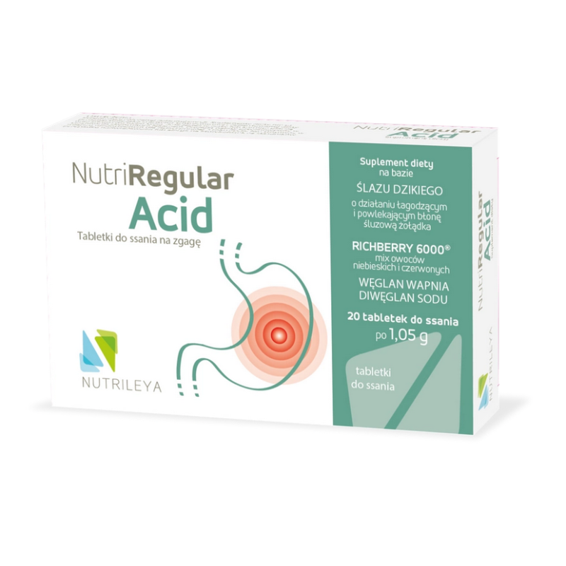 NutriRegular Acid 20 tabletek do ssania