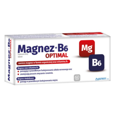 Magnez+B6 Optimal 60 tabletek